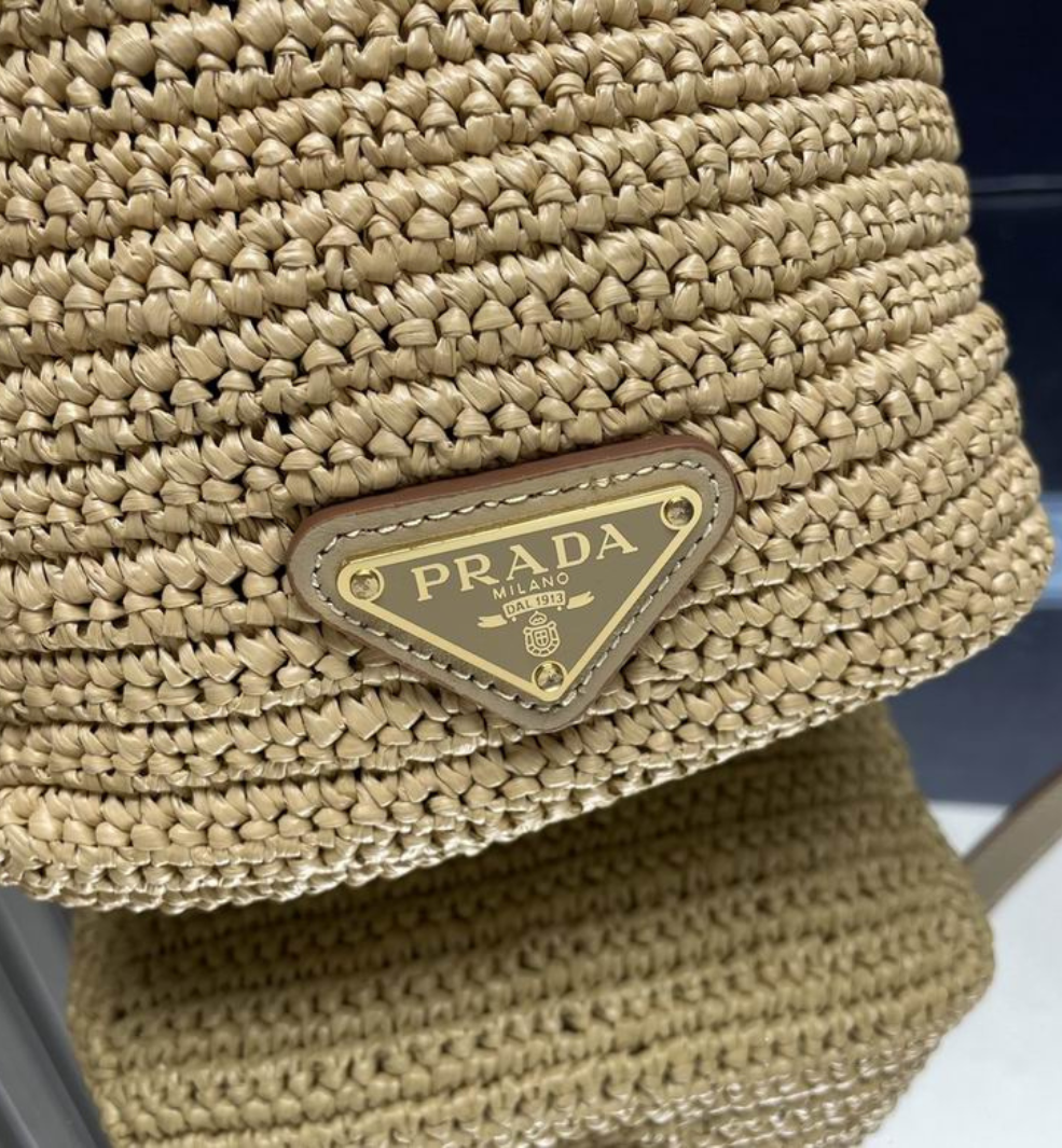 Bolsa Prada Bucket Raffia