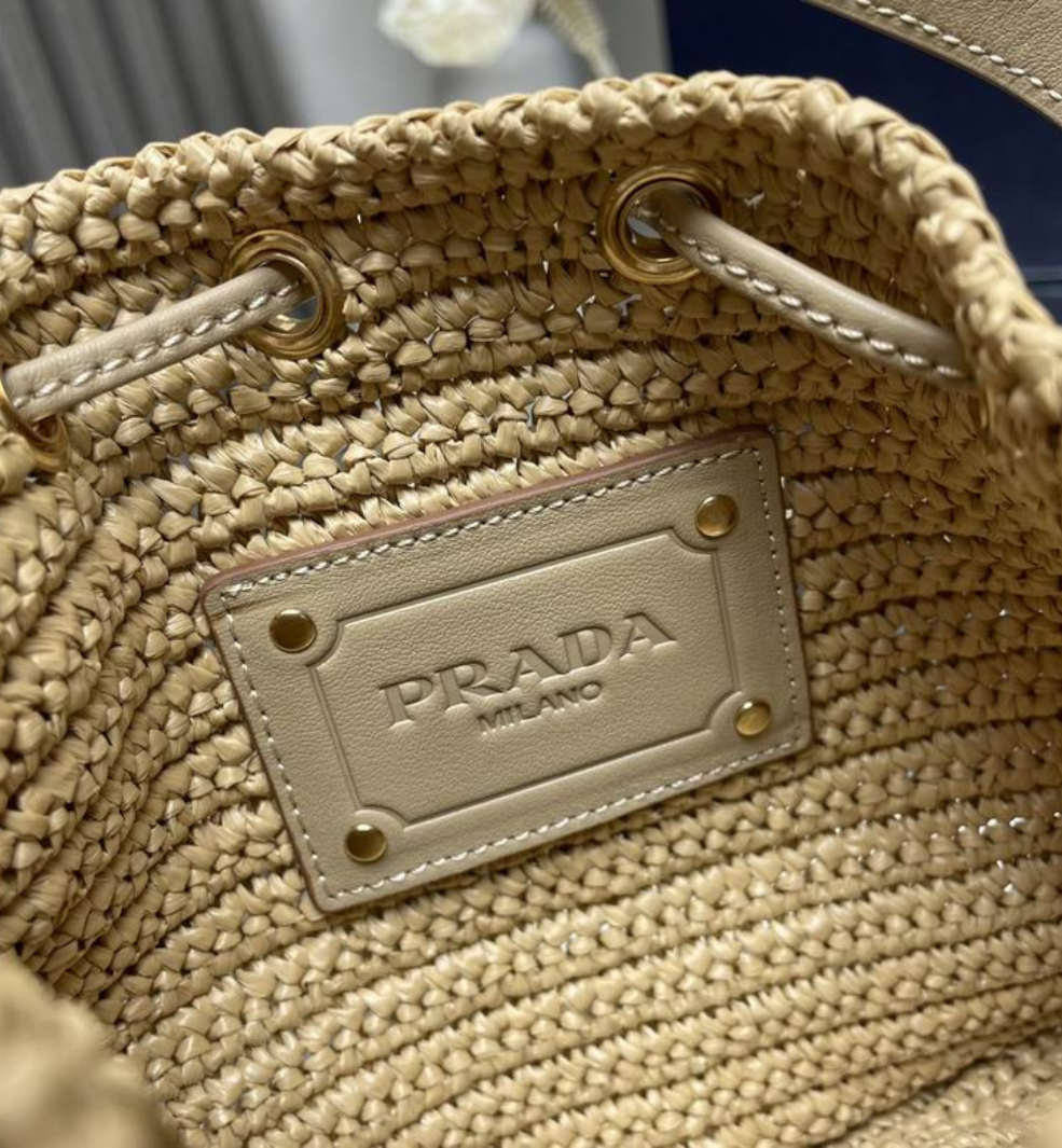 Bolsa Prada Bucket Raffia