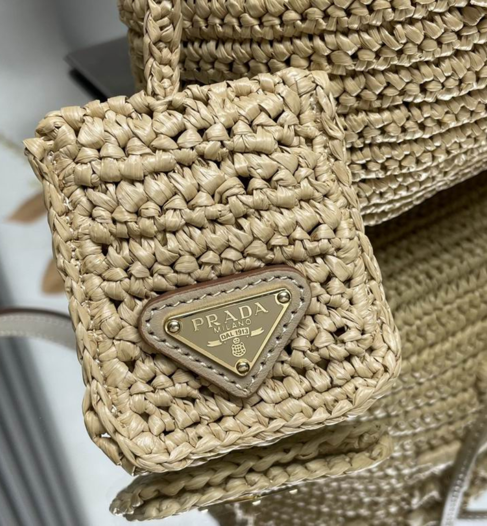 Bolsa Prada Bucket Raffia