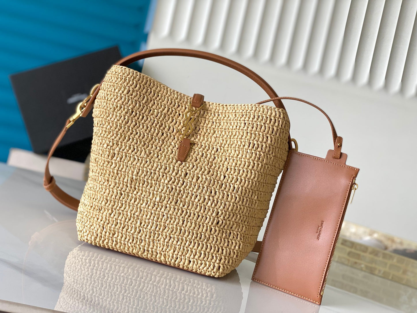 Saint Laurent Le 37 Raffia