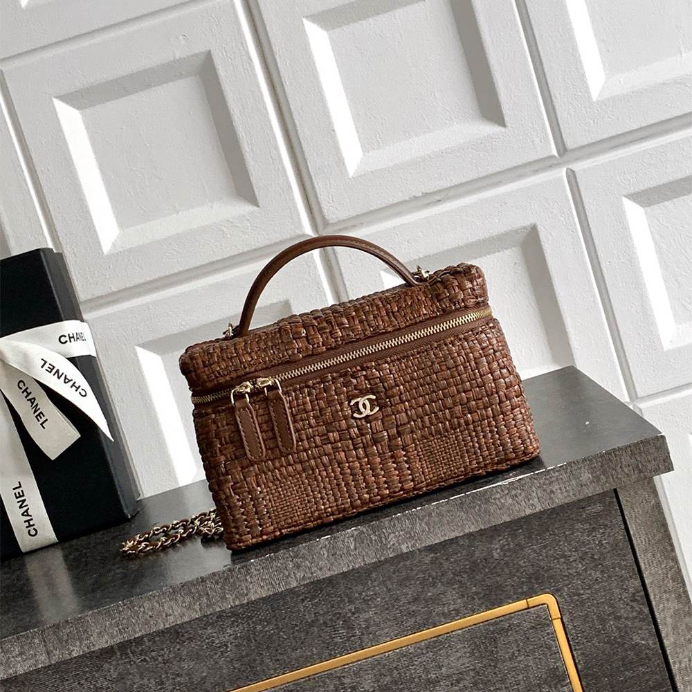 Chanel Small Vanity Raffia
