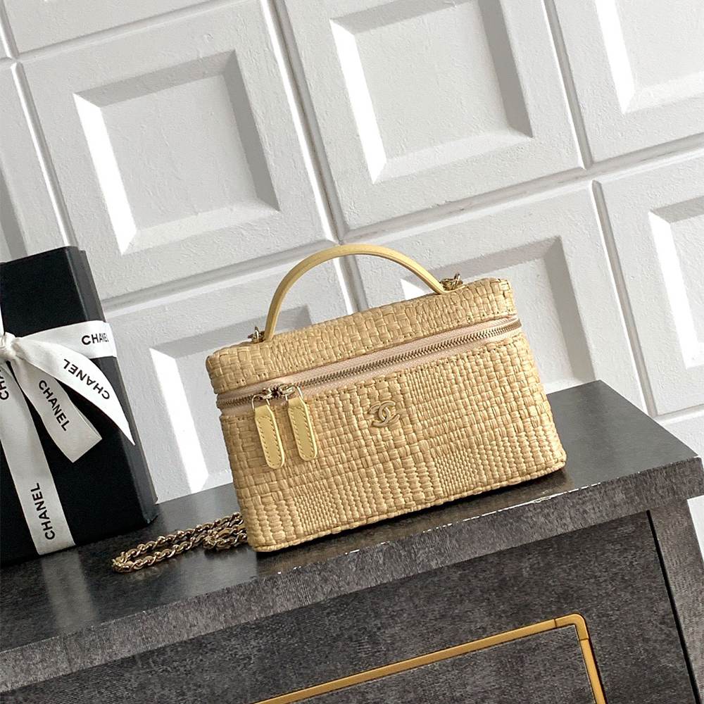Chanel Small Vanity Raffia