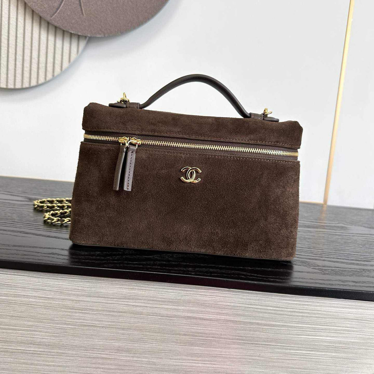 Chanel Large Vanity Suede