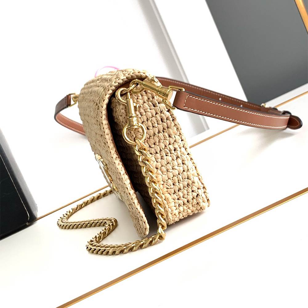 Celine Multi Pochette In Raffia