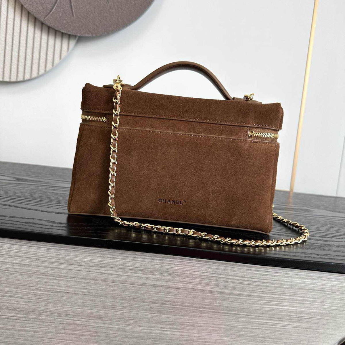 Chanel Large Vanity Suede
