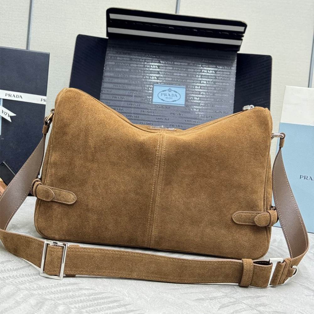 Prada Suede shoulder bag