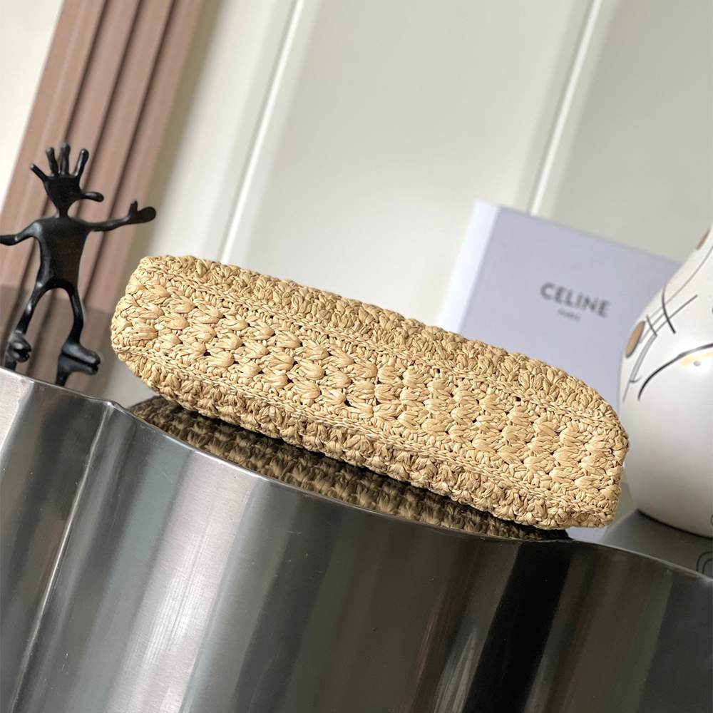 Celine Cabas Triangule Raffia