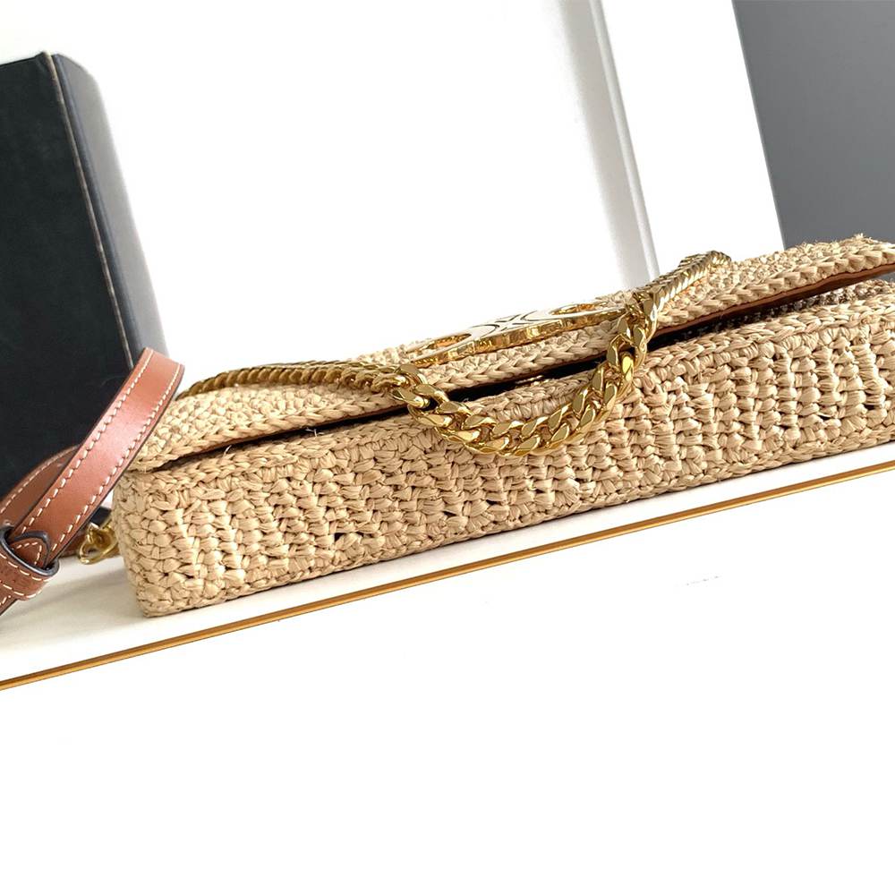 Celine Multi Pochette In Raffia