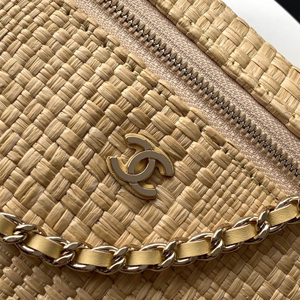 Chanel Small Vanity Raffia