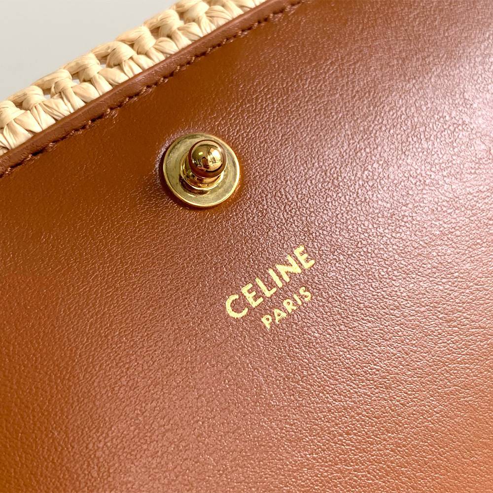 Celine Multi Pochette In Raffia