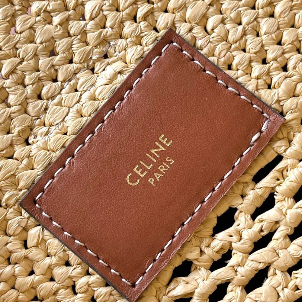 Celine Medium Louise Bucket Raffia