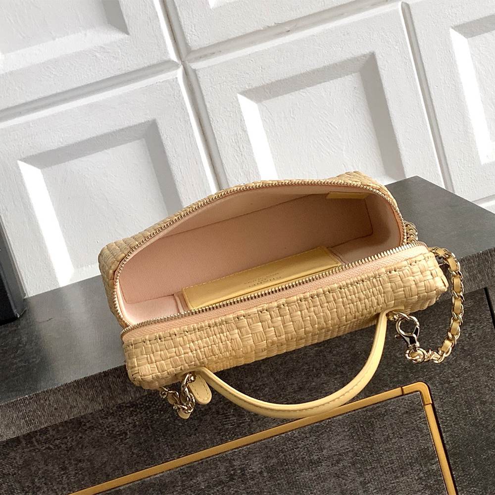 Chanel Small Vanity Raffia