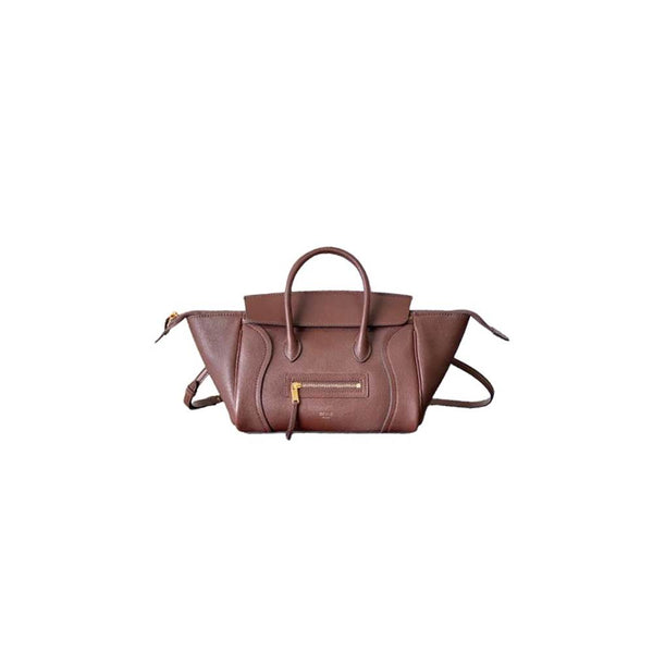 Celine small new luggage in supple shiny