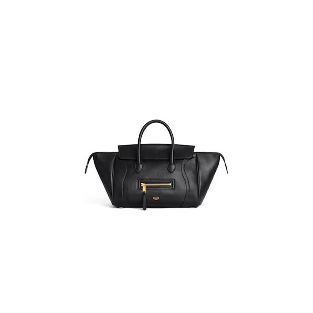 CELINE SMALL NEW LUGGAGE IN SUPPLE SHINY LAMBSKIN(HIGH-END GRADE)