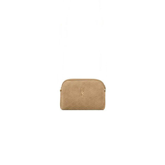 YSL GABY zipped pouch in suede