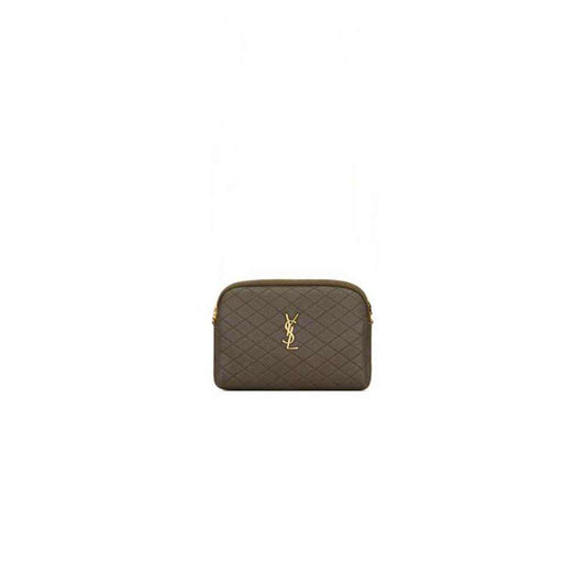 YSL GABY ZIPPERED POUCH IN LAMBSKIN