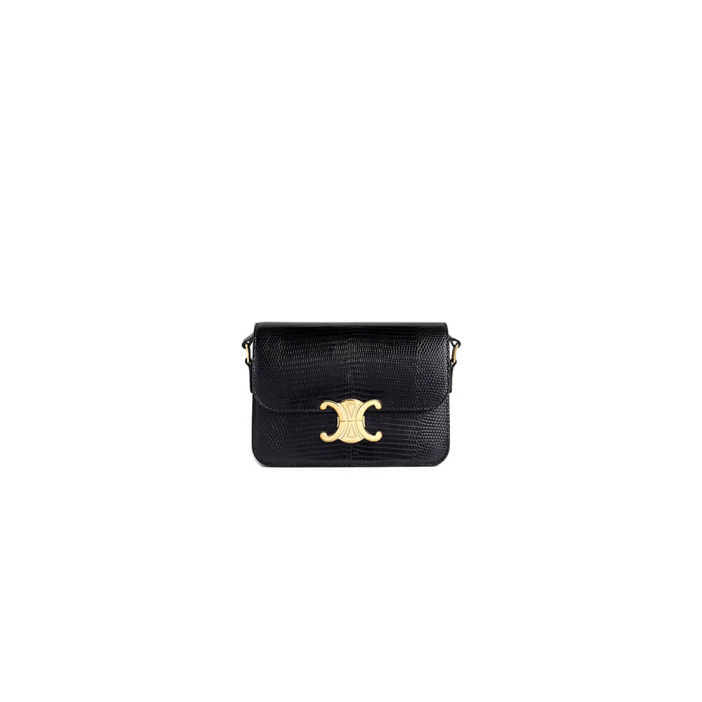 CELINE TEEN TRIOMPHE lizard pattern handbag(HIGH-END GRADE)