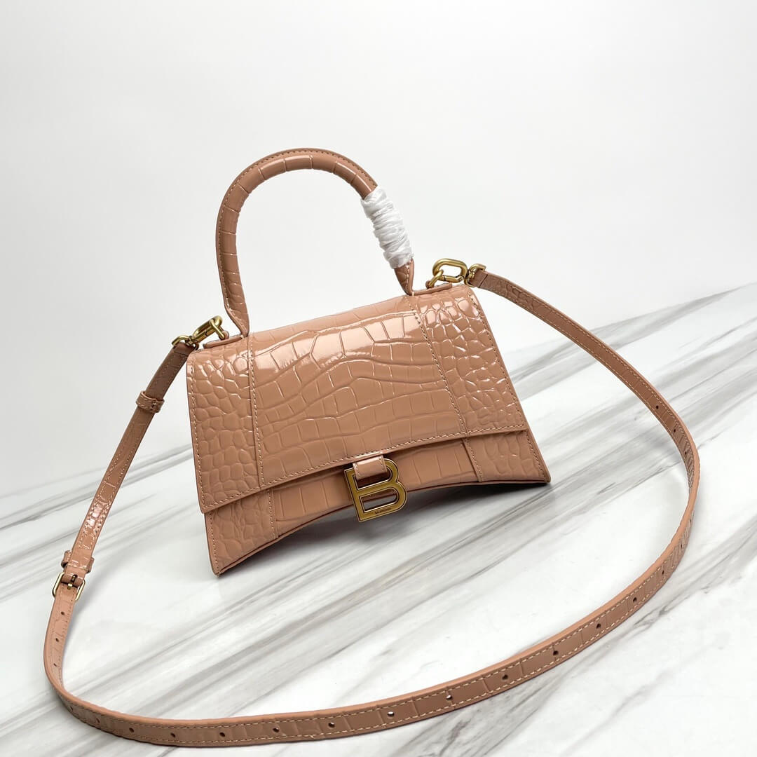 Balenciaga Hourglass Small Crocodile
