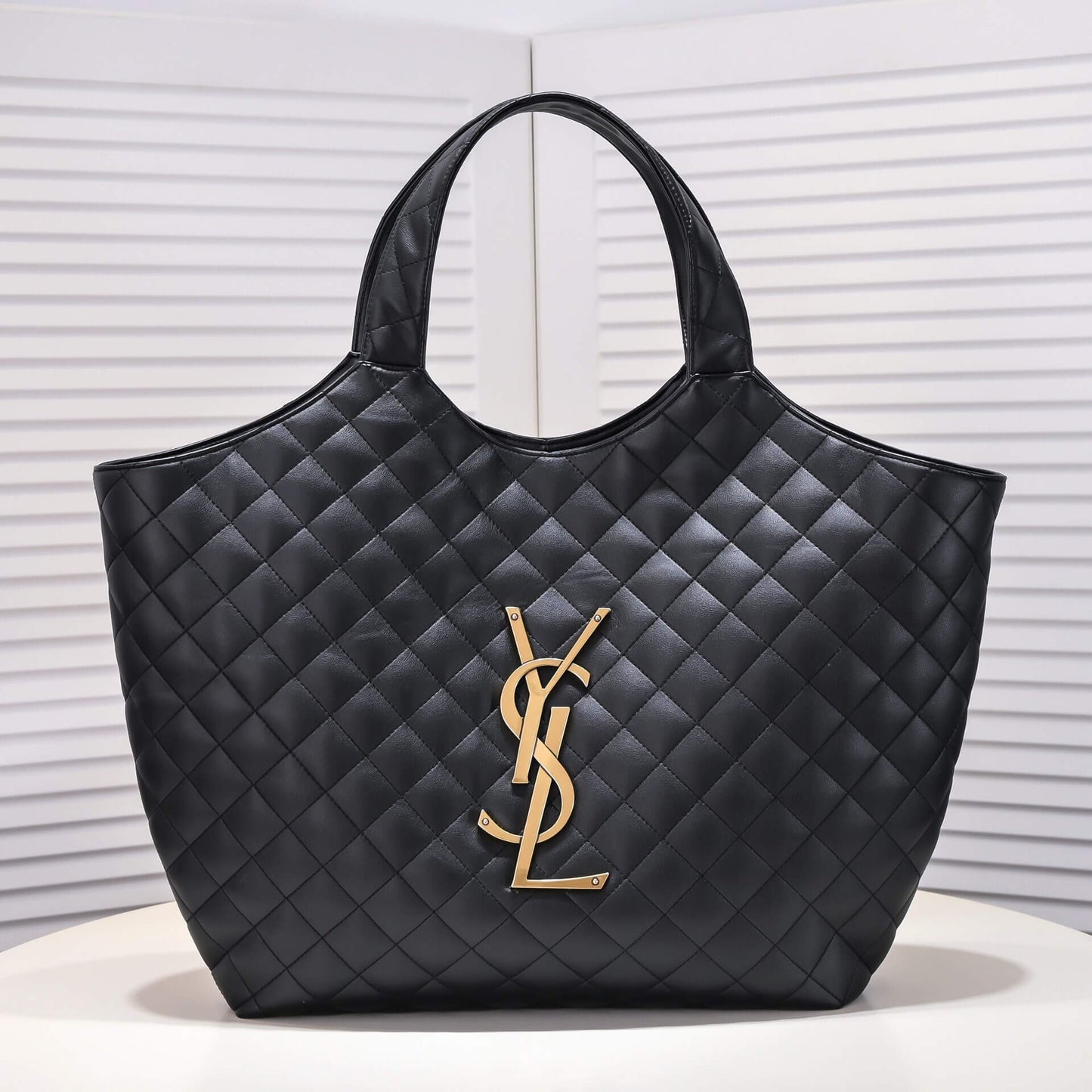 YSL Icare quilted lambskin oversized shopping bag(High-end grade)