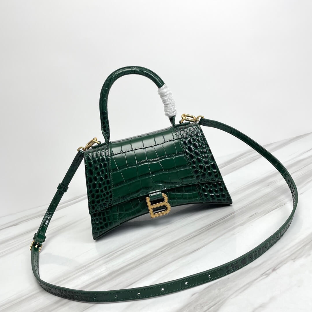 Balenciaga Hourglass Small Crocodile