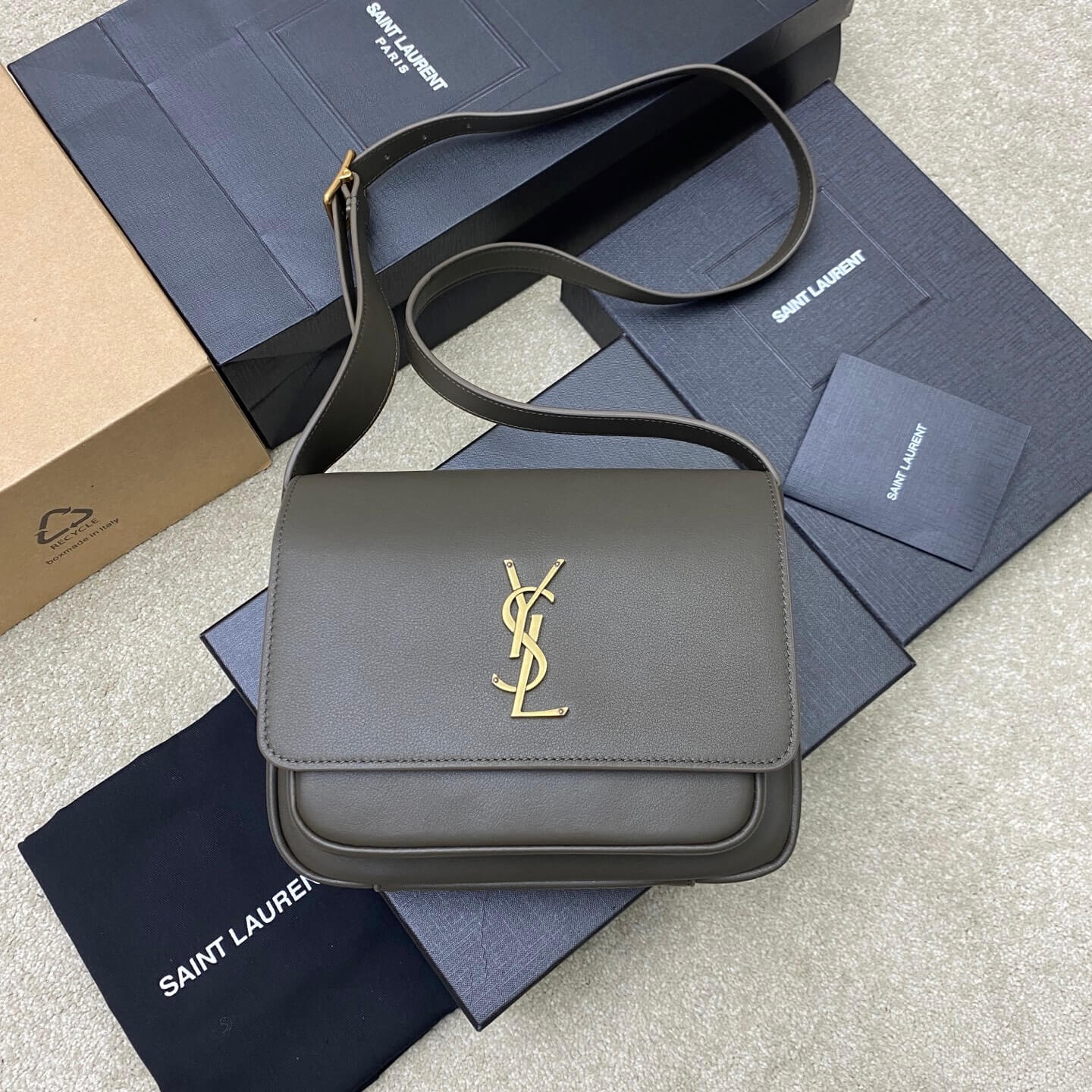 YSL niki besace leather handbag(high-end grade)