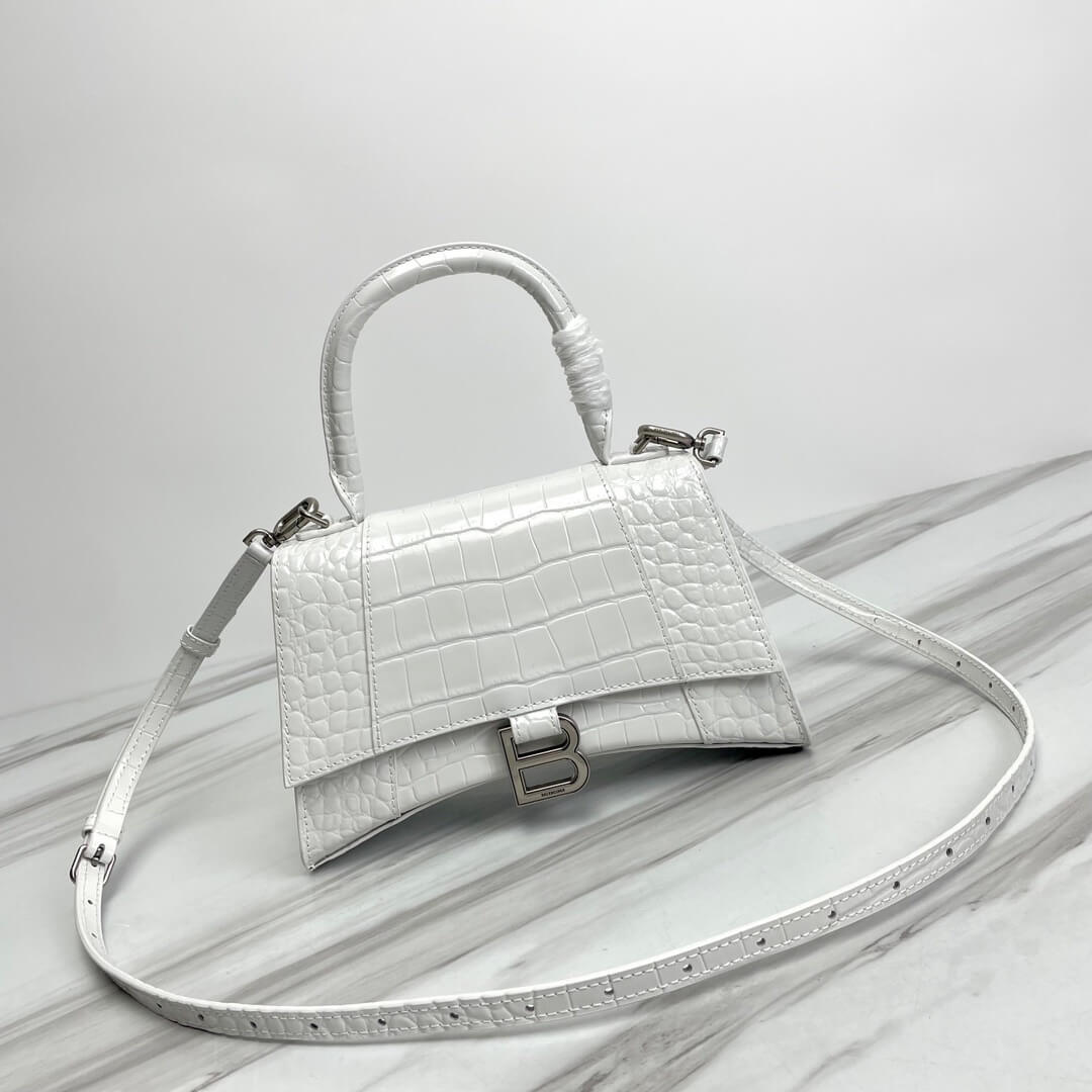 Balenciaga Hourglass Small Crocodile