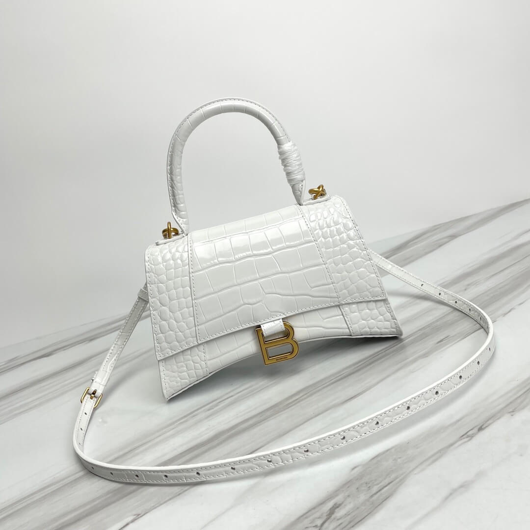 Balenciaga Hourglass Small Crocodile