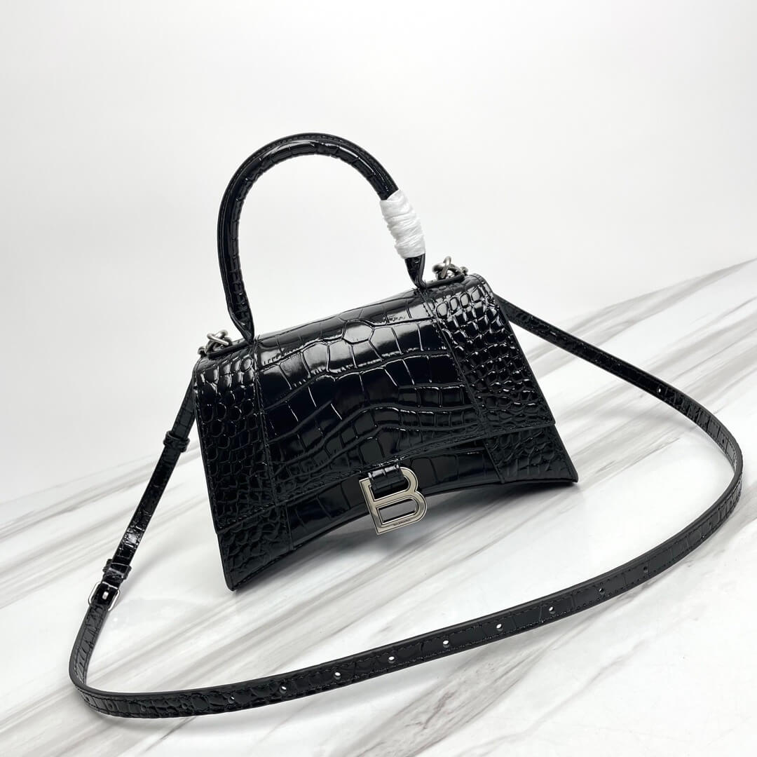 Balenciaga Hourglass Small Crocodile