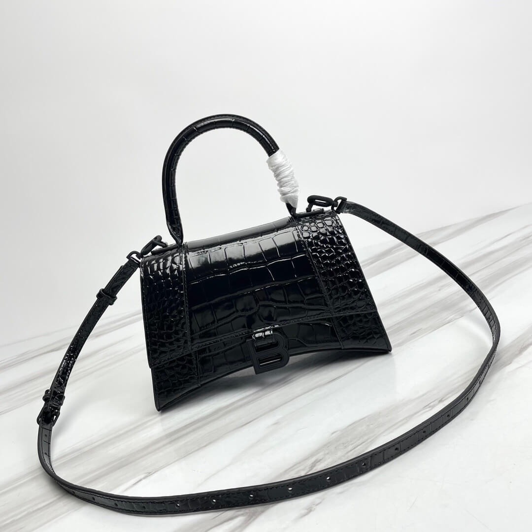 Balenciaga Hourglass Small Crocodile