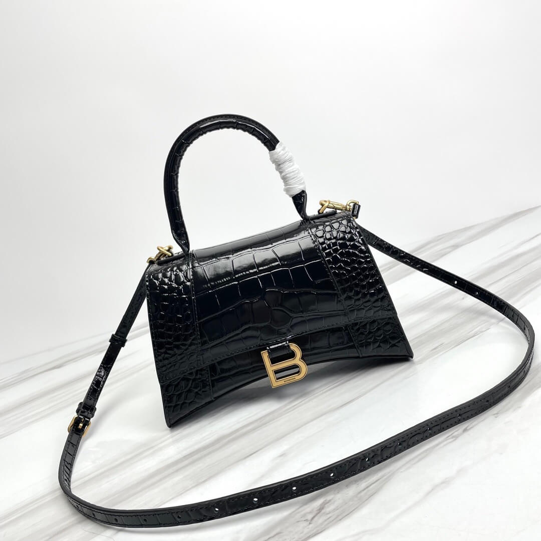 Balenciaga Hourglass Small Crocodile