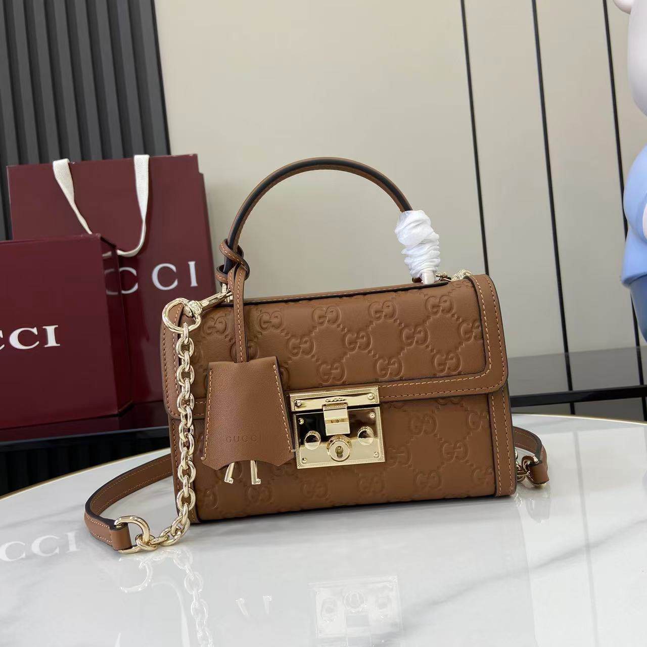 Gucci Padlock small top handle bag