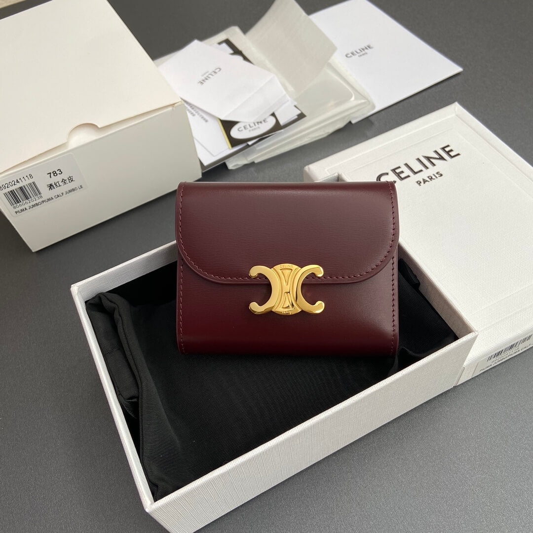 Celine Small Flap Wallet Triomphe