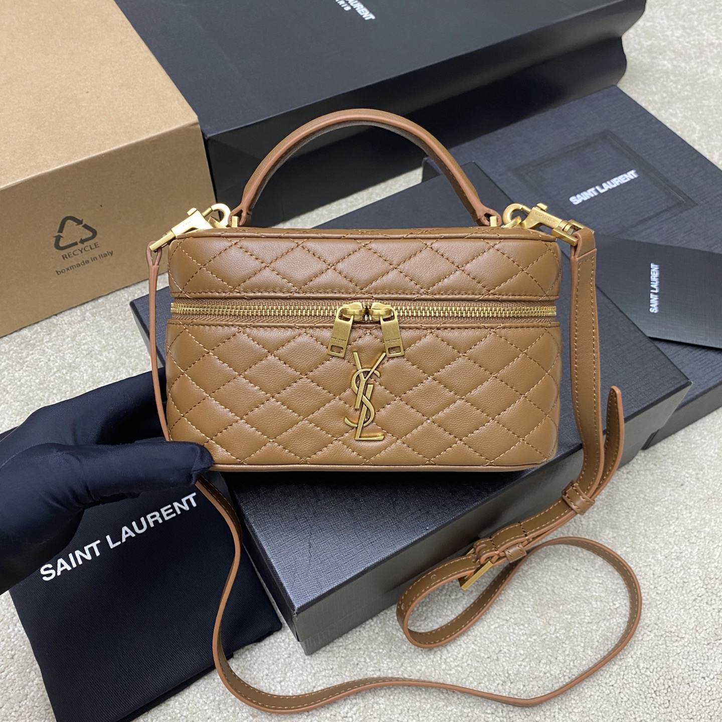 YSL GABY vanity bag in lambskin