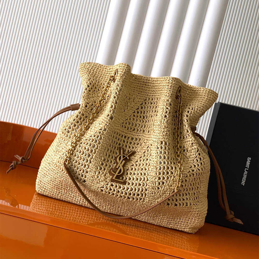 Ysl Jamie Shopping Raffia