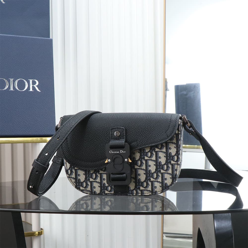 Dior Mini Saddle Messenger Bag with Flap