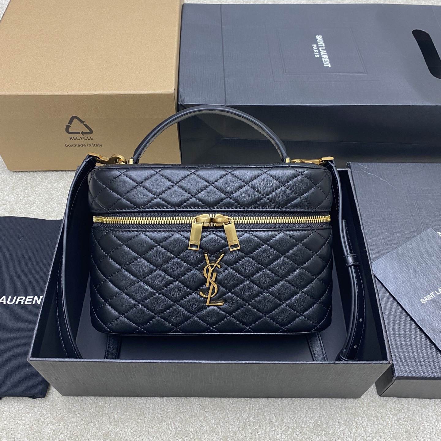 YSL GABY large vanity bag in lambskin