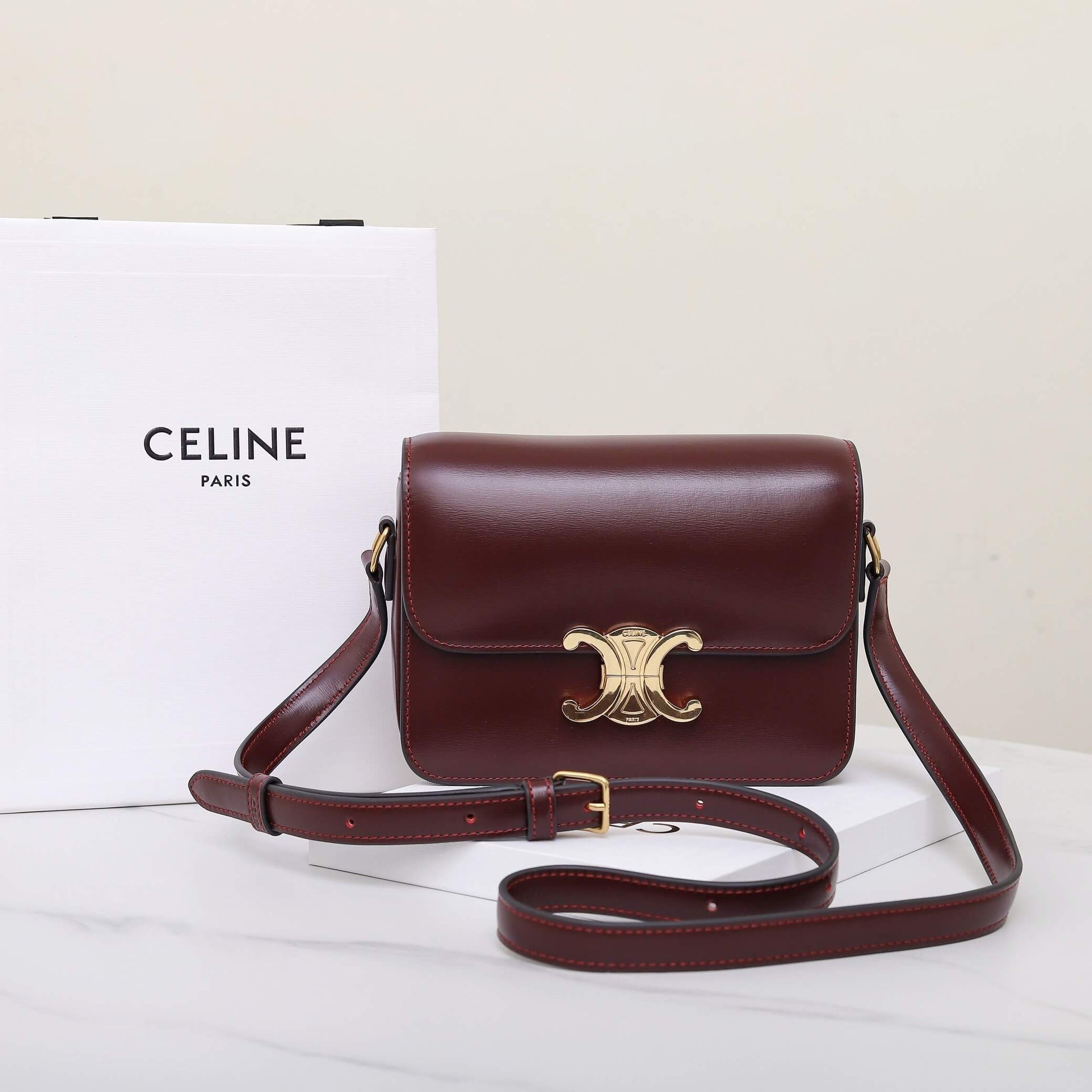 CELINE TEEN TRIOMPHE handbag(HIGH-END GRADE)