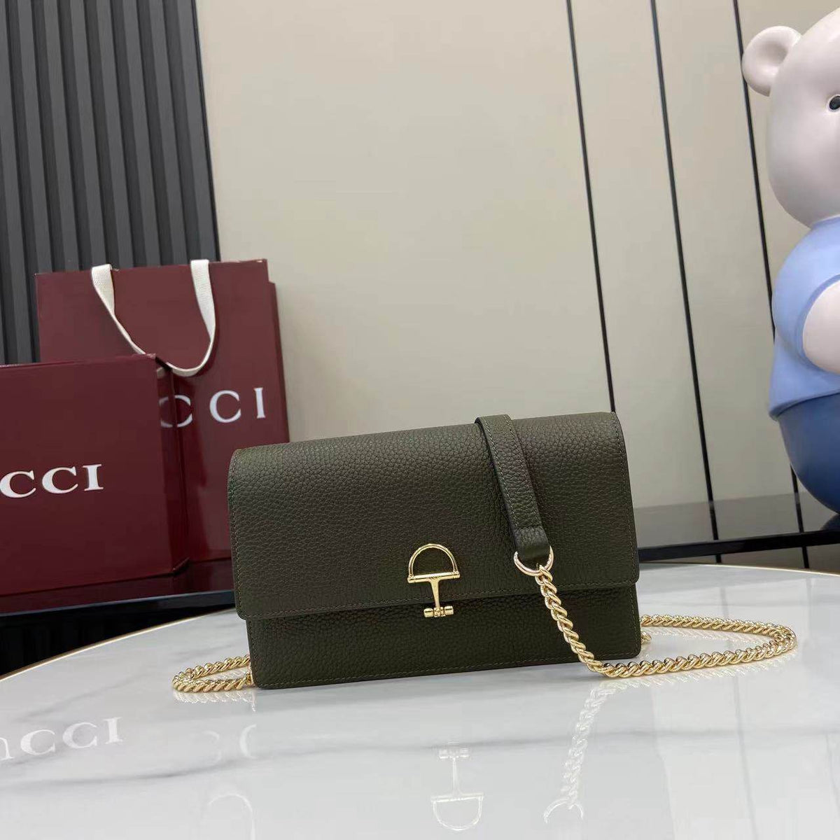 Gucci Horsebit Chain Wallet