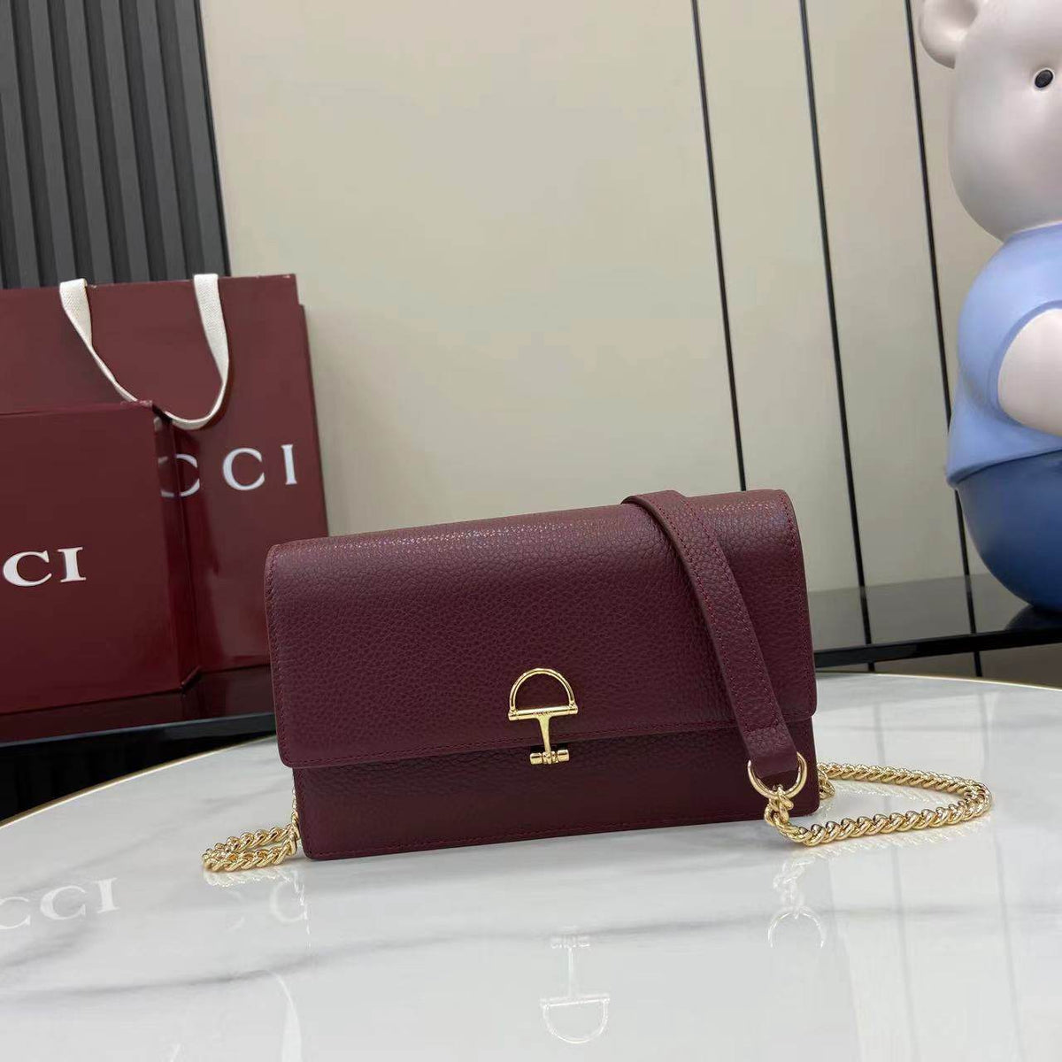 Gucci Horsebit Chain Wallet