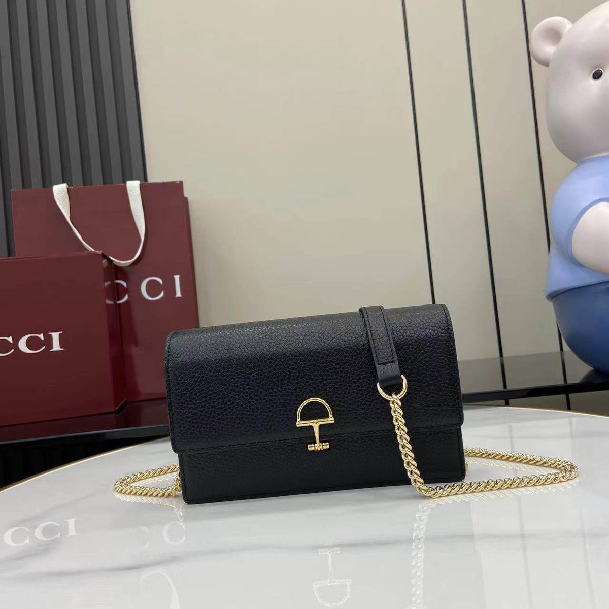 Gucci Horsebit Chain Wallet