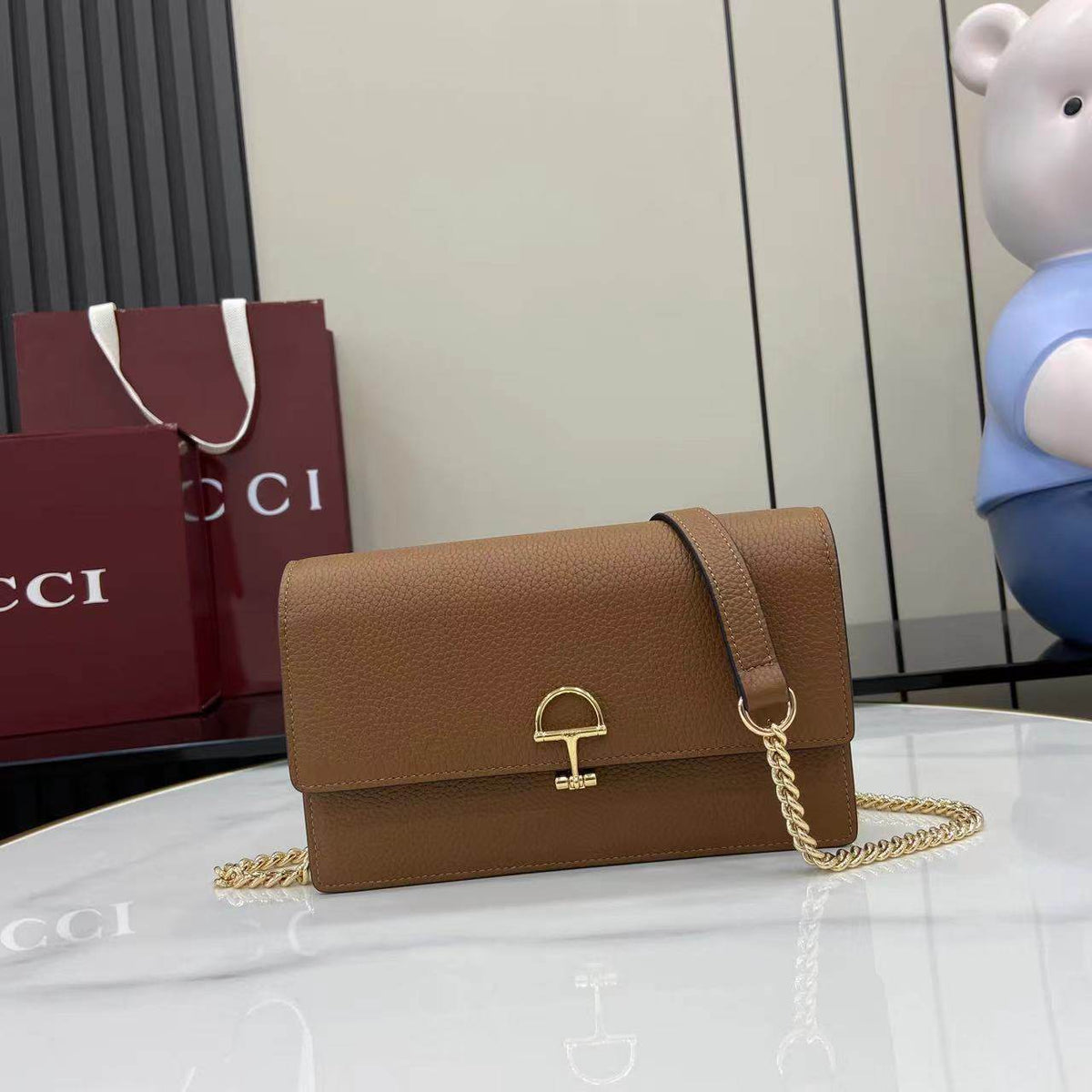 Gucci Horsebit Chain Wallet