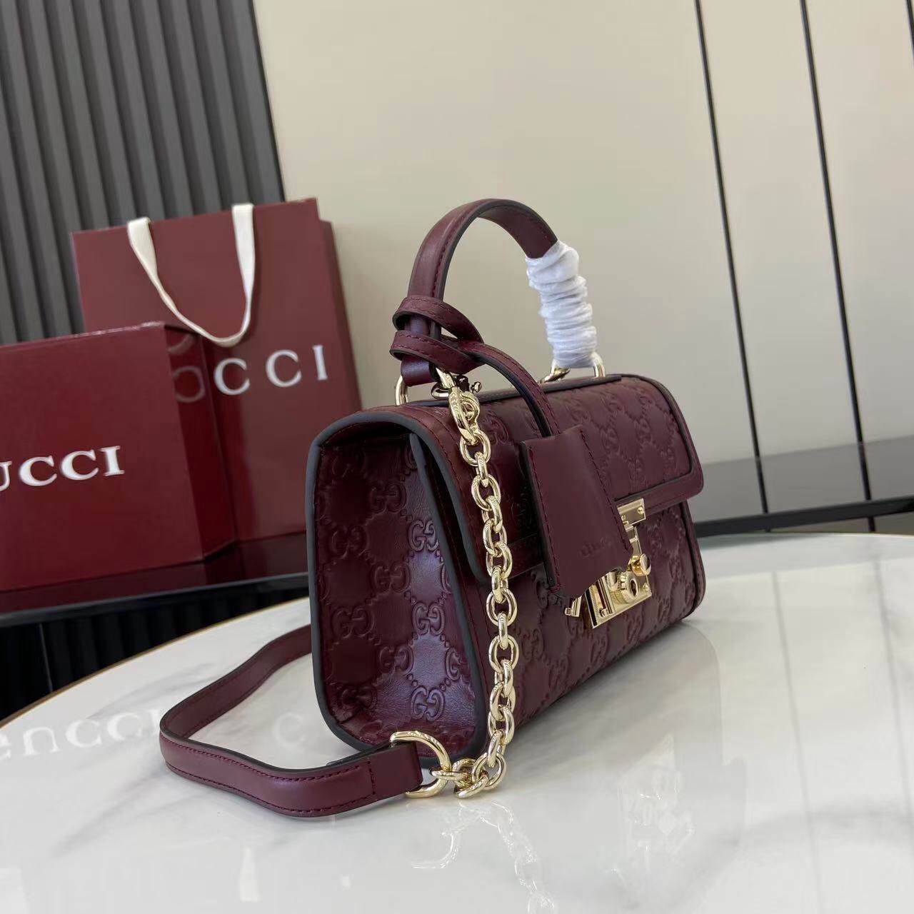 Gucci Padlock small top handle bag