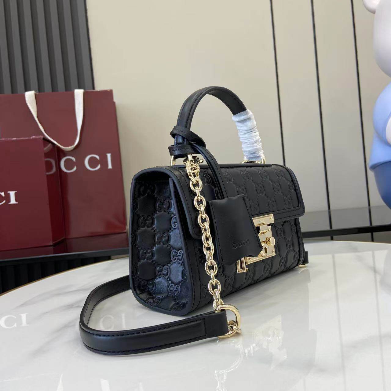 Gucci Padlock small top handle bag