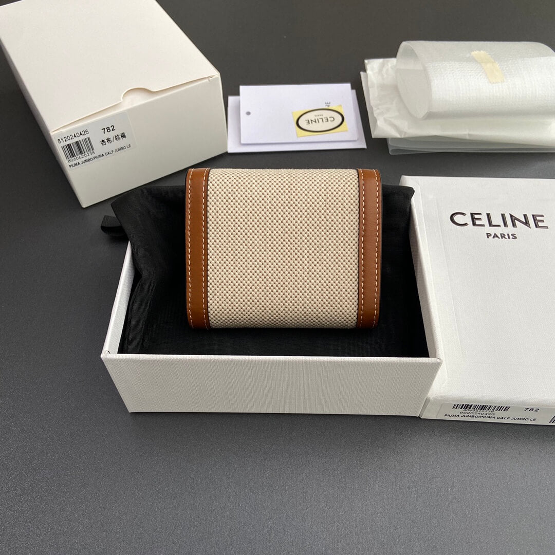 Celine Small Flap Wallet Triomphe