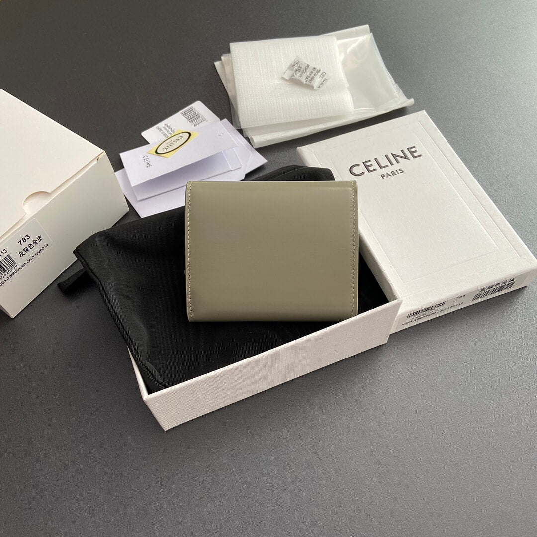 Celine Small Flap Wallet Triomphe