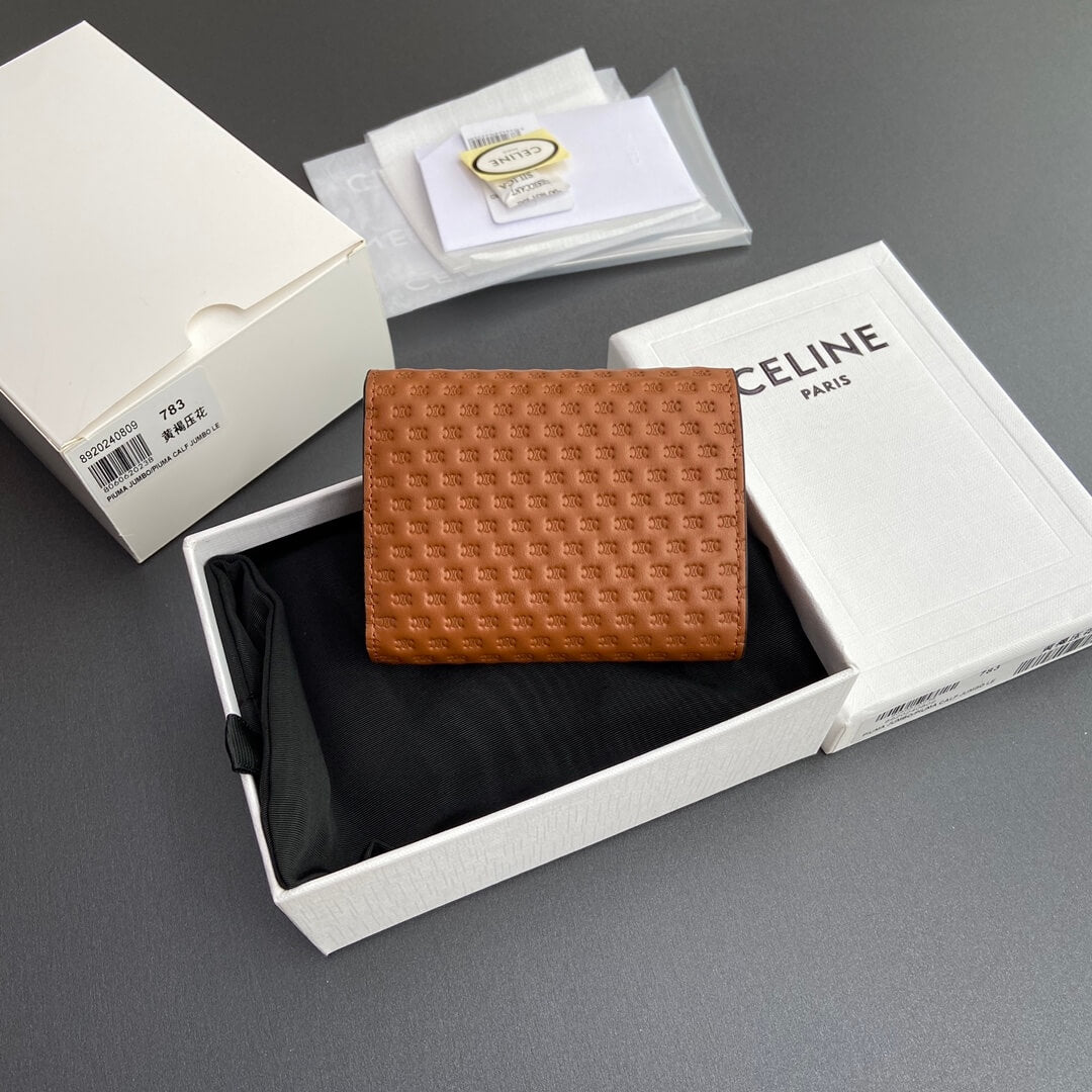 Celine Small Flap Wallet Triomphe