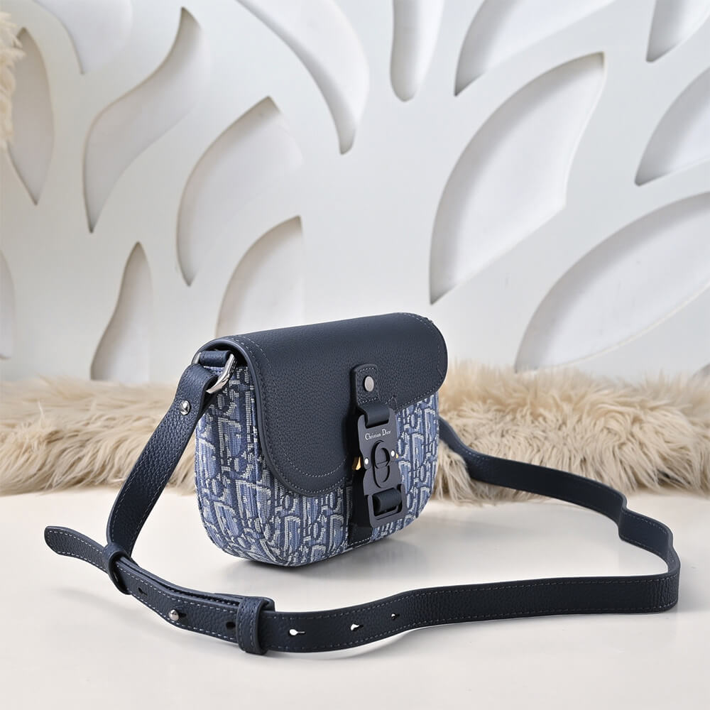 Dior Mini Saddle Messenger Bag with Flap