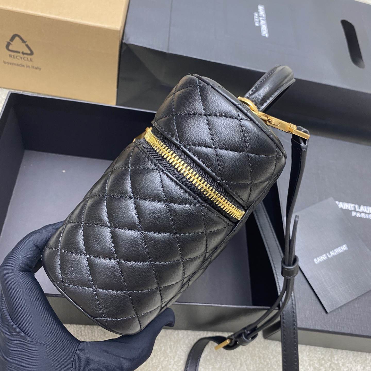 YSL GABY large vanity bag in lambskin