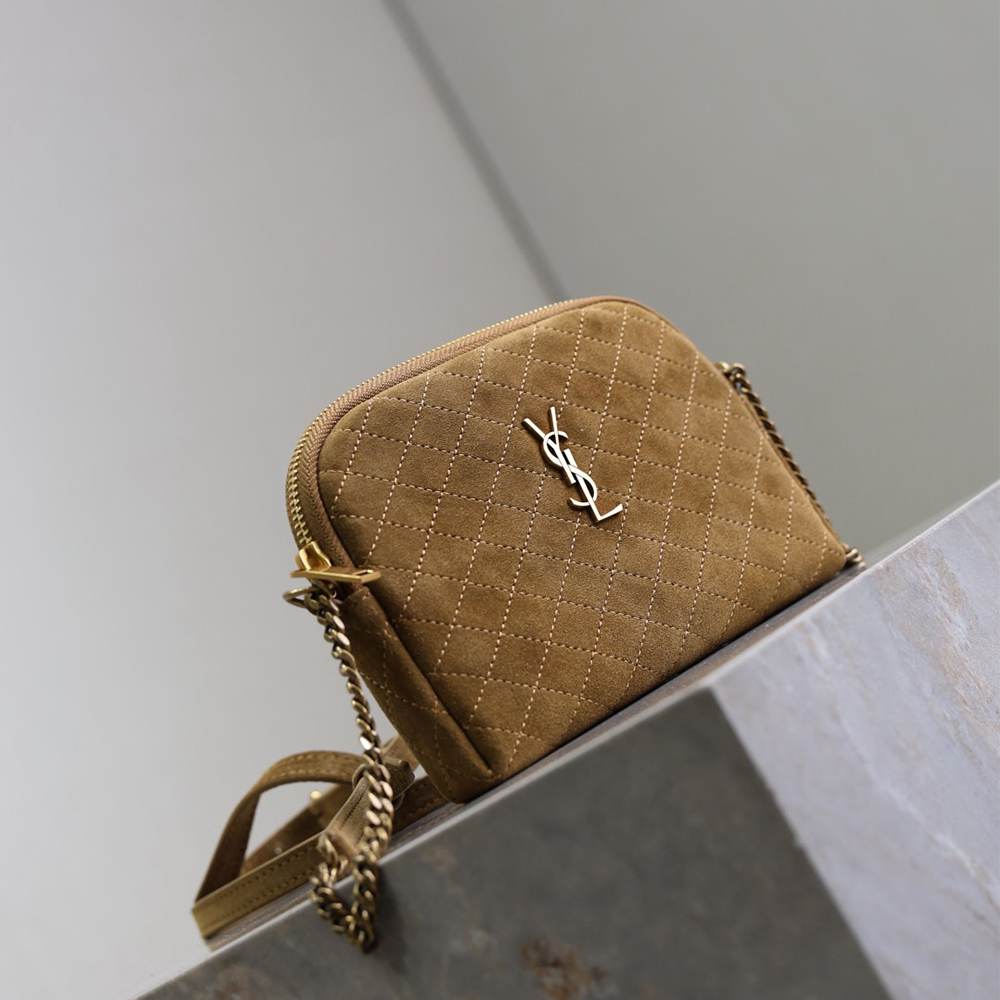 Ysl Gaby Zipped Pouch Suede