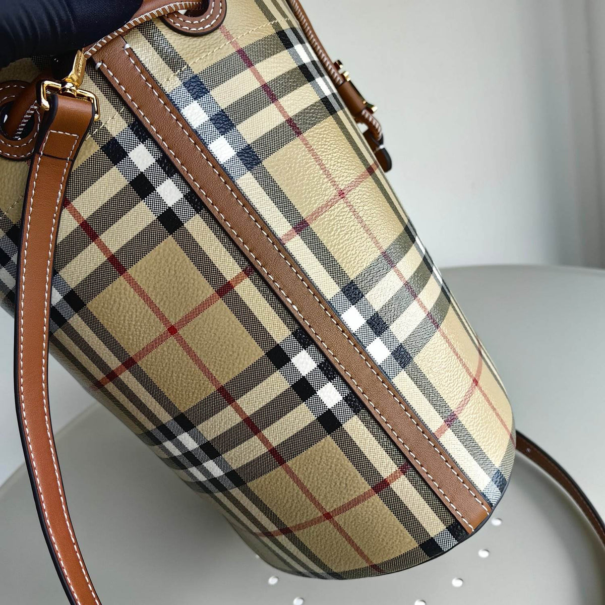 Burberry Small Check Bucket